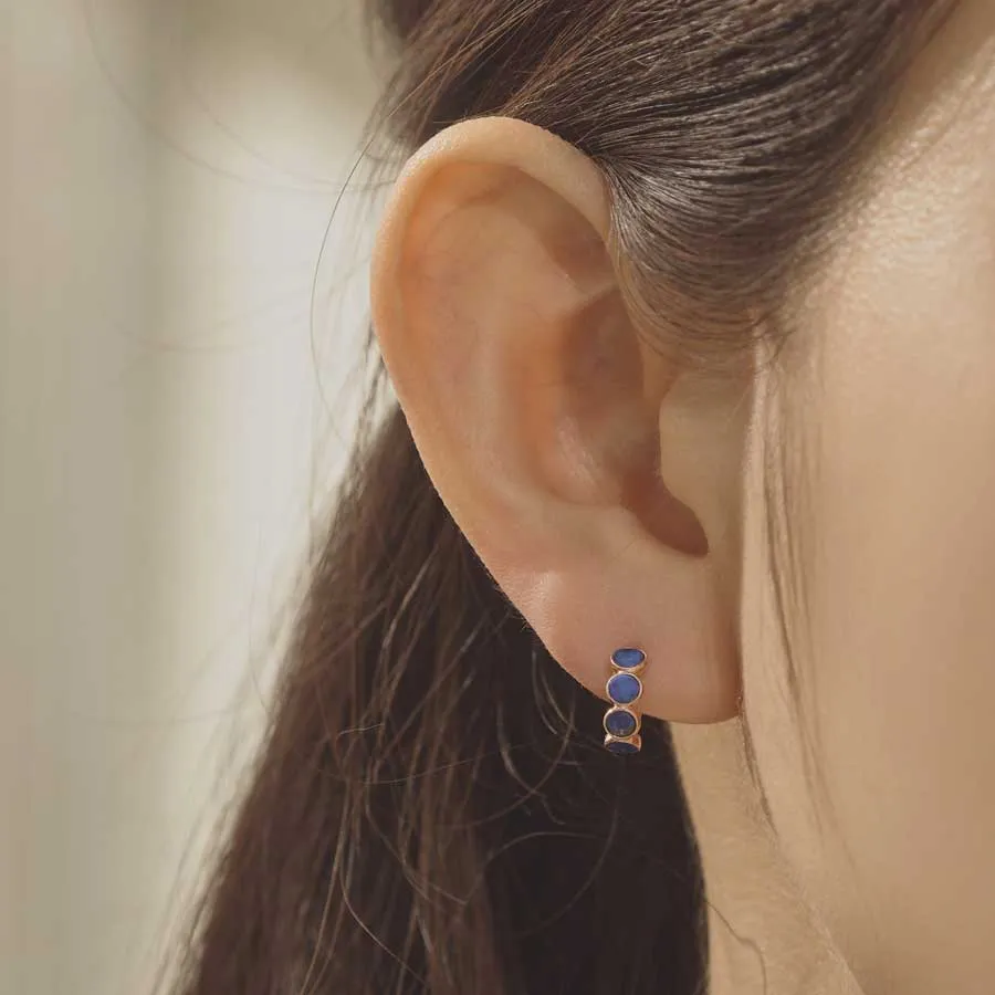 [14K Gold] Blanc Hoop Earrings