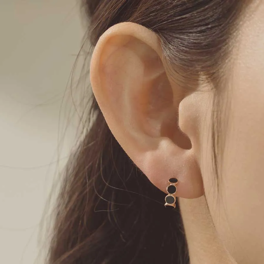 [14K Gold] Blanc Hoop Earrings