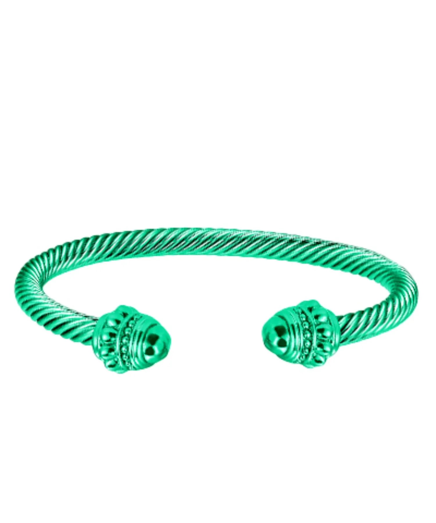 Dome End Colored Cable Cuff