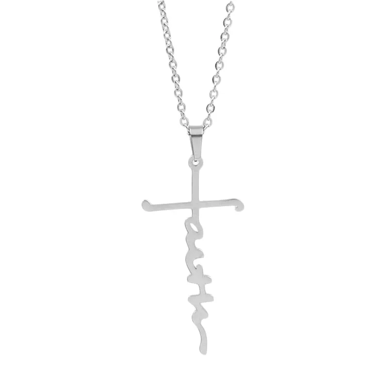 Funki Buys | Necklaces | Unisex Faith Cross Pendant Necklace