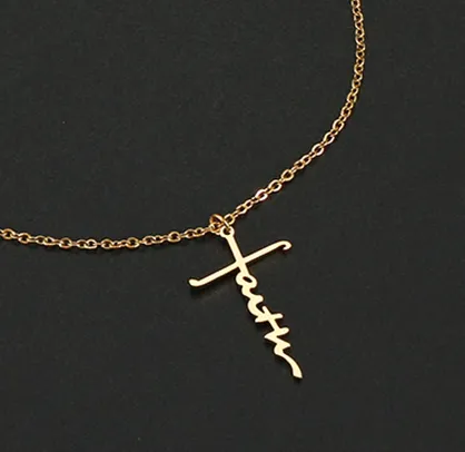 Funki Buys | Necklaces | Unisex Faith Cross Pendant Necklace
