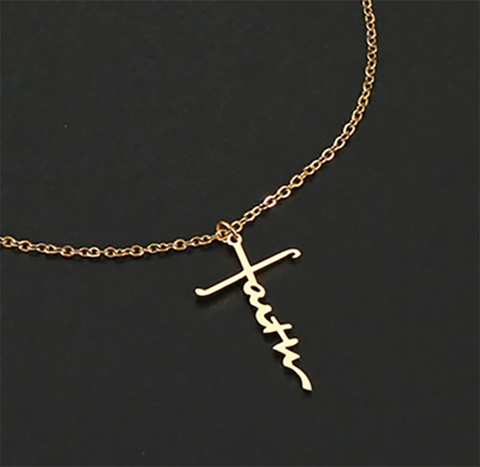 Funki Buys | Necklaces | Unisex Faith Cross Pendant Necklace