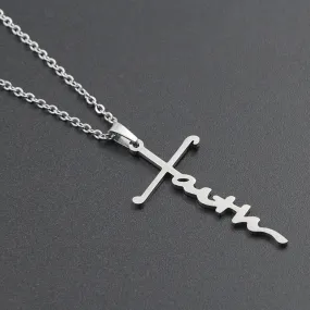 Funki Buys | Necklaces | Unisex Faith Cross Pendant Necklace