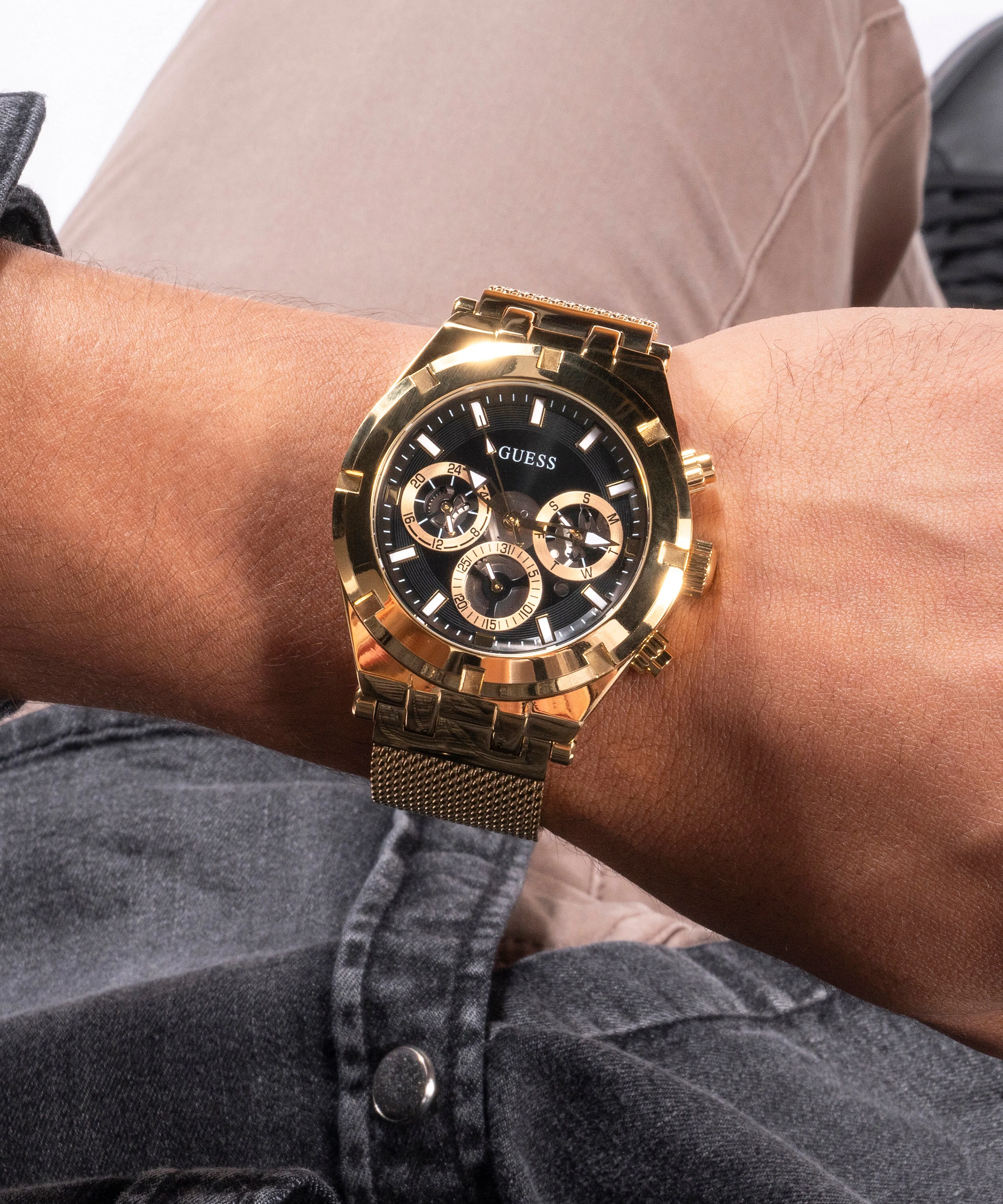 Men Stainless Steel Chronograph Watch GW0582G2