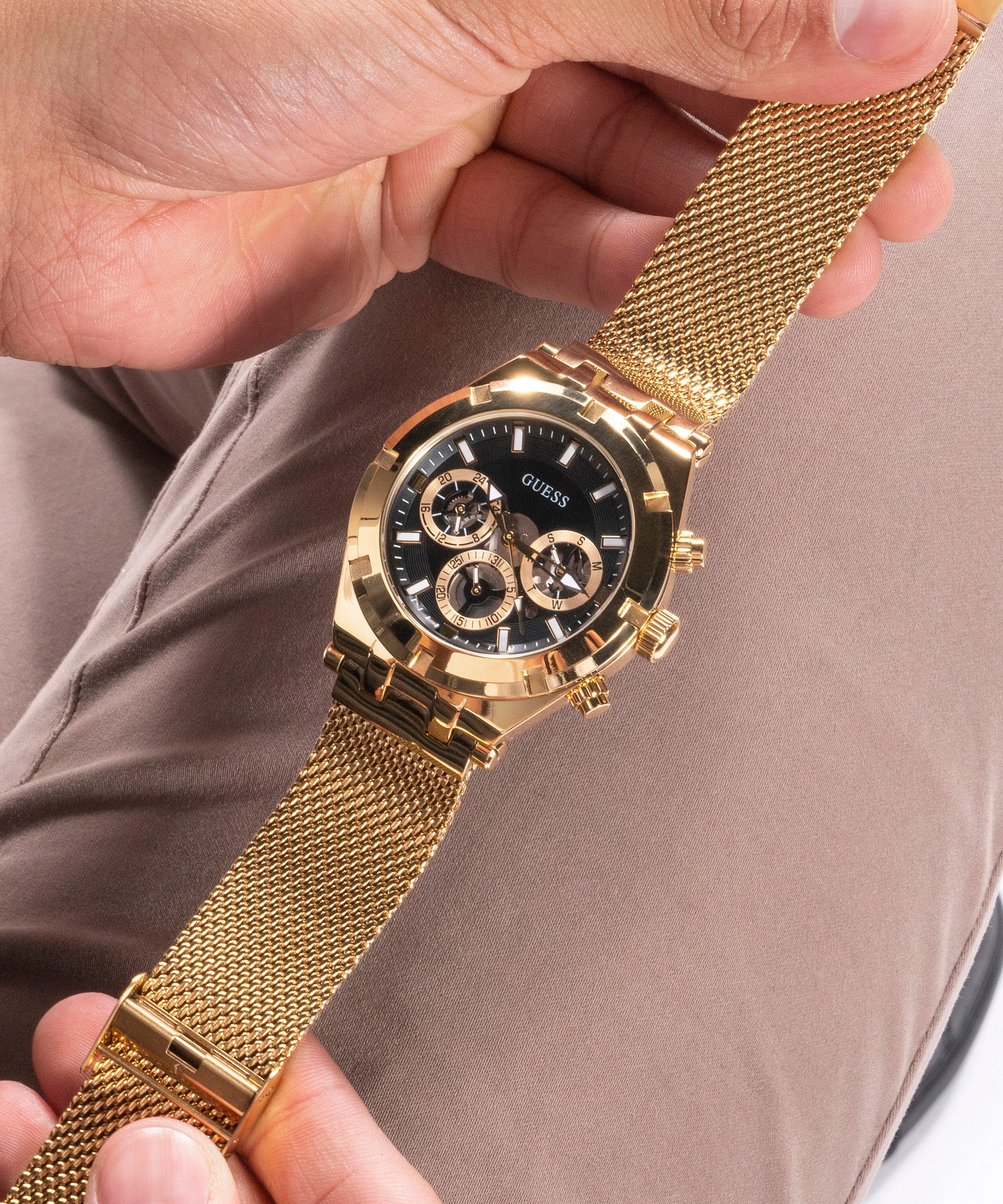 Men Stainless Steel Chronograph Watch GW0582G2