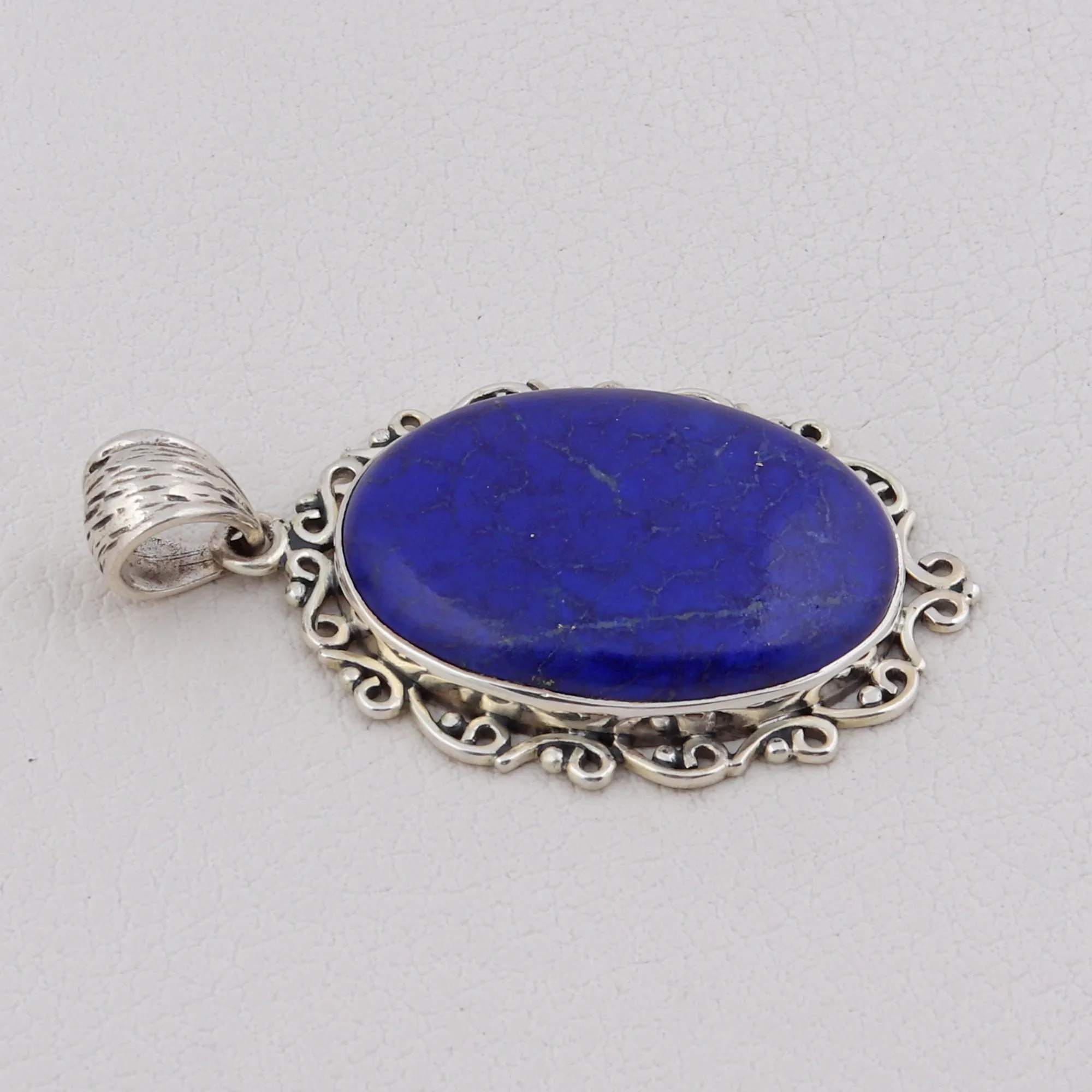Natural Lapis lazuli Jewelry Set 925 Sterling Silver