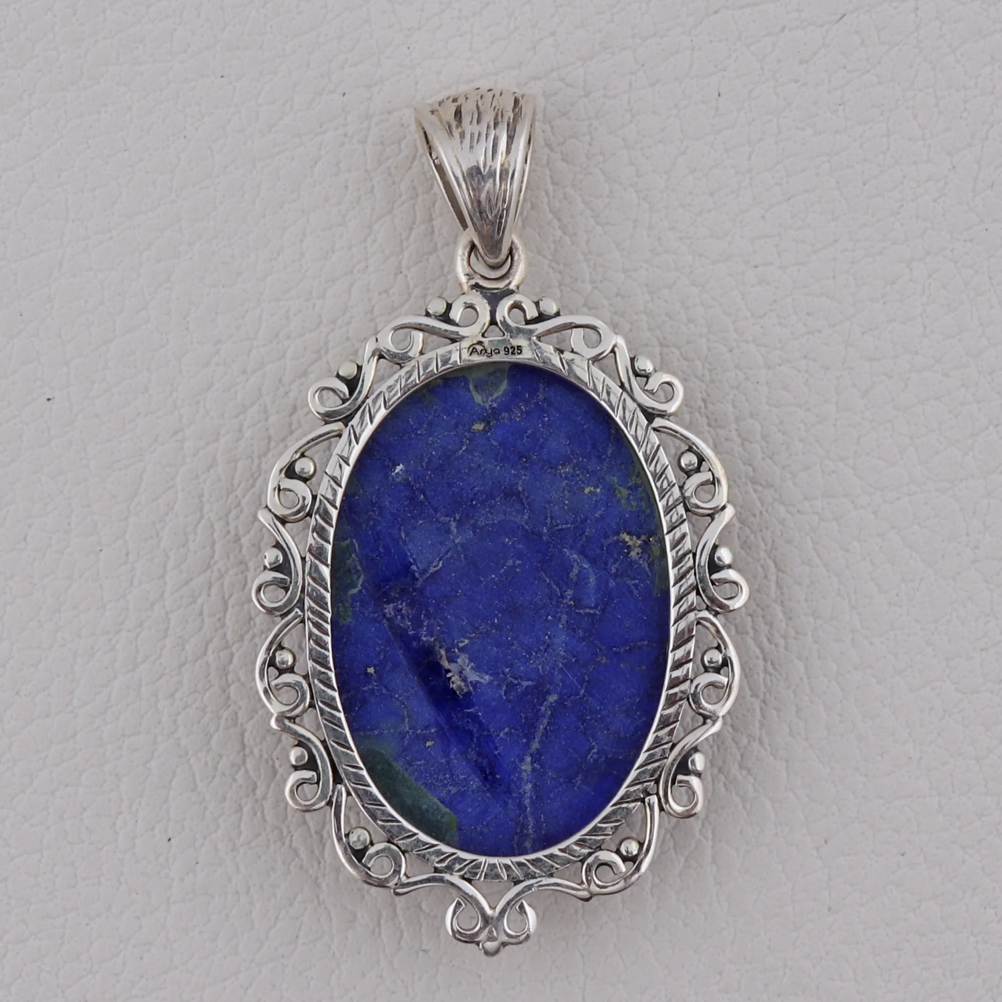 Natural Lapis lazuli Jewelry Set 925 Sterling Silver