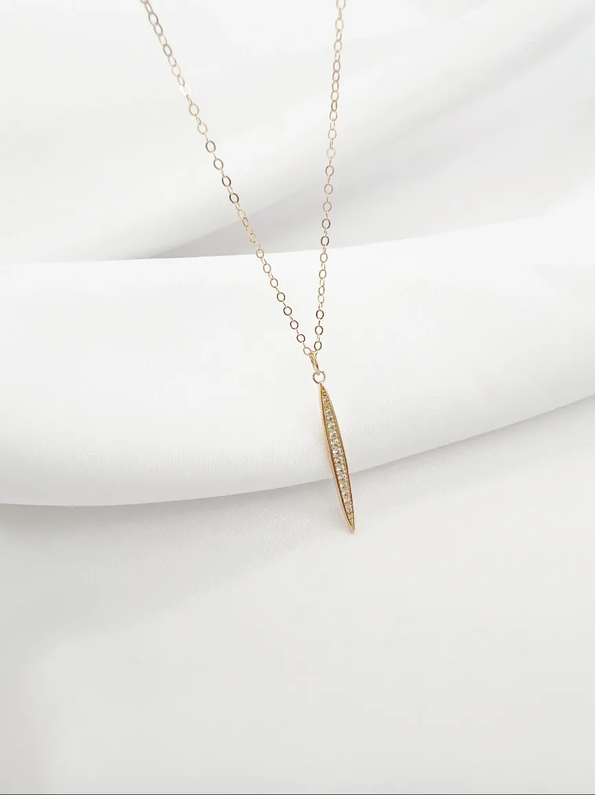"The Point" Cz Necklace