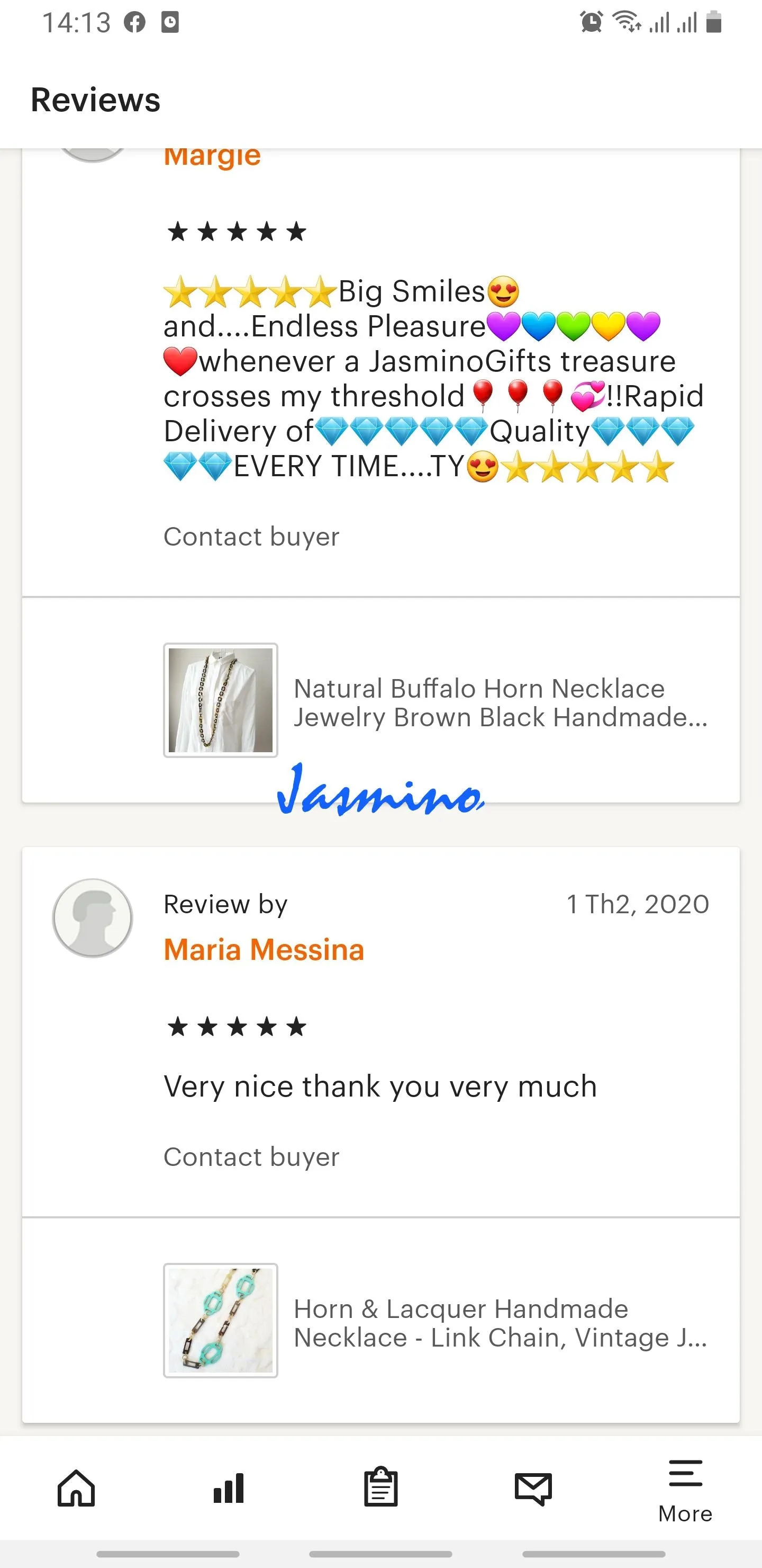 Rustic Horn Necklace J17381, Handmade Buffalo Horn Product from Vietnam