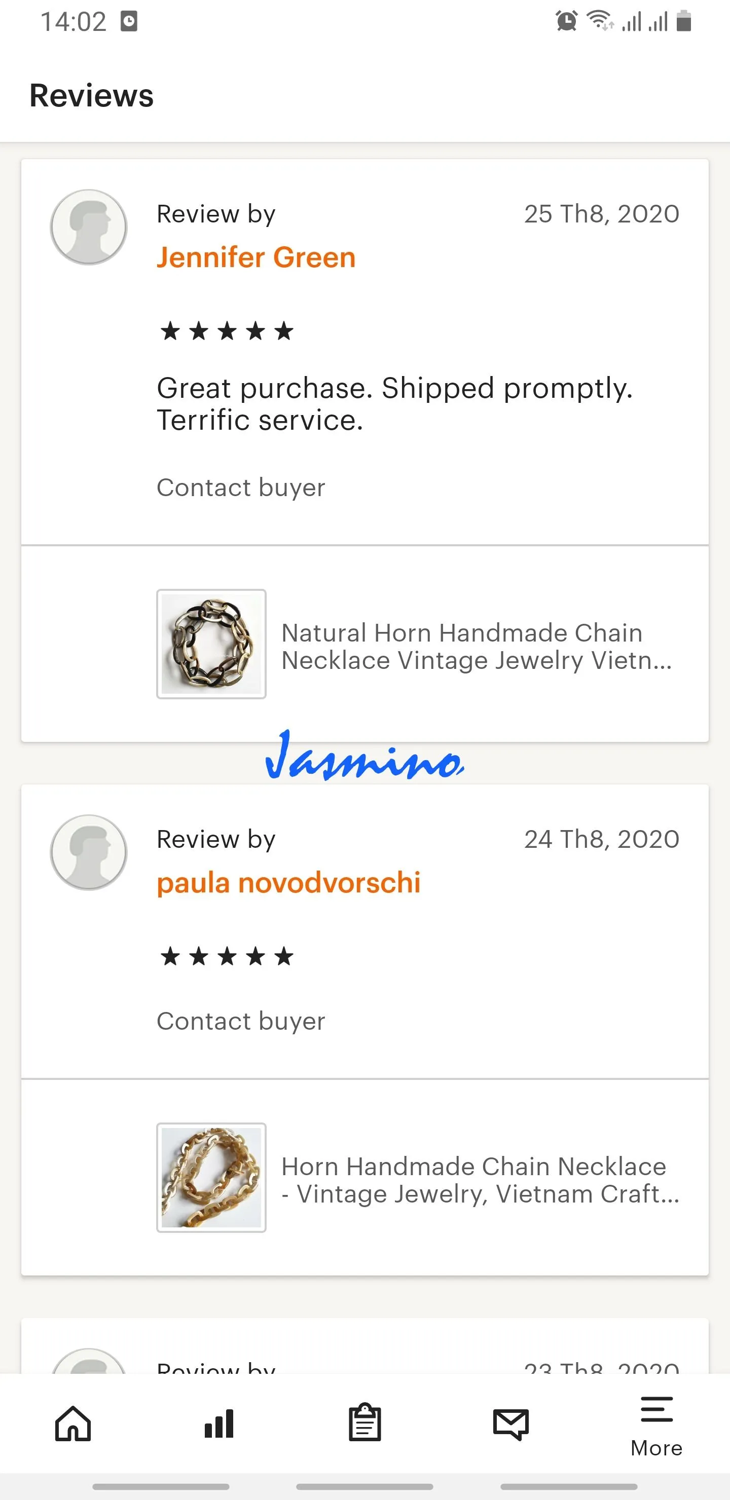 Rustic Horn Necklace J17381, Handmade Buffalo Horn Product from Vietnam
