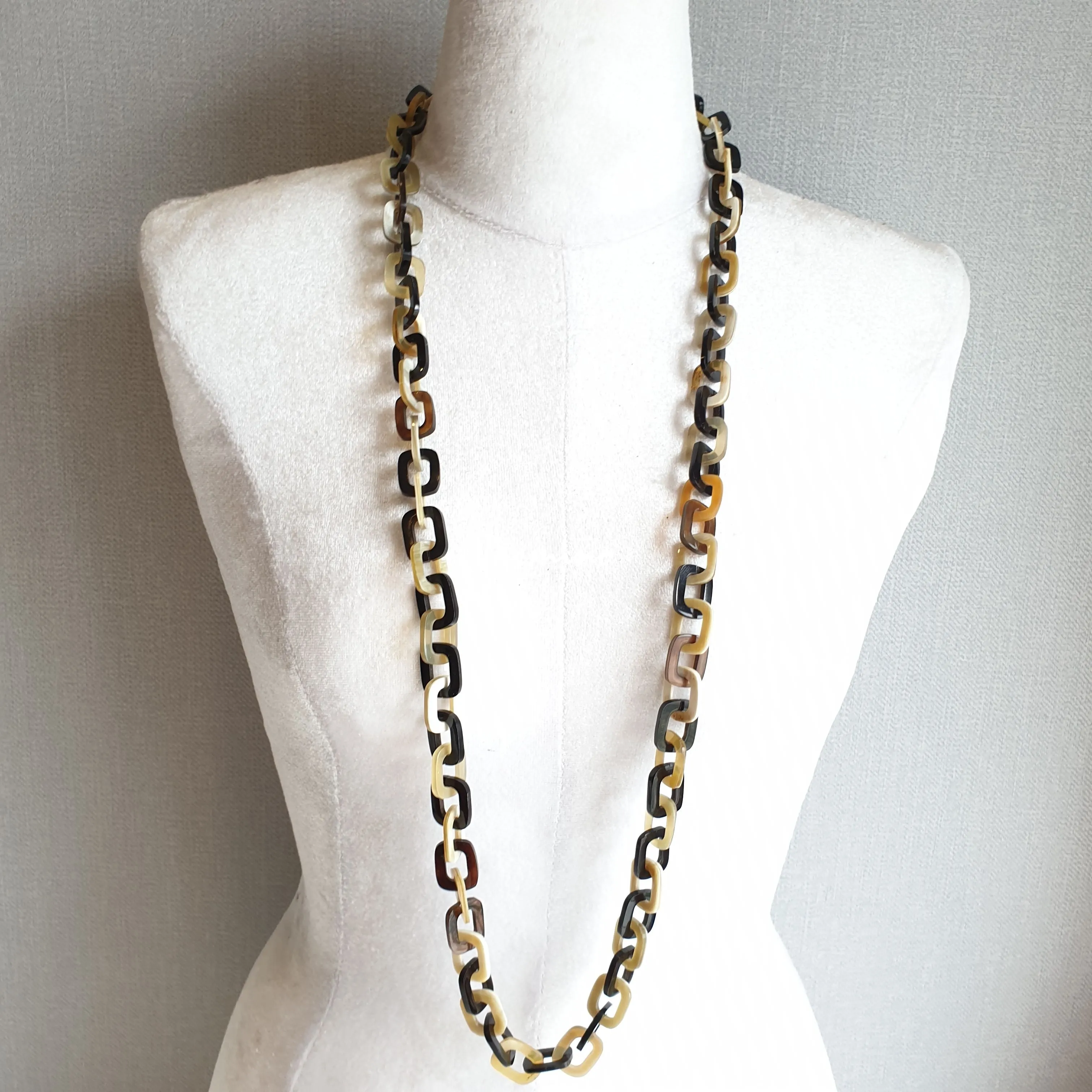 Rustic Horn Necklace J17381, Handmade Buffalo Horn Product from Vietnam