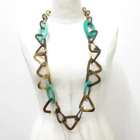 Stunning Horn Necklace J18223, Sources as Natural Buffalo Horn & Lacquer